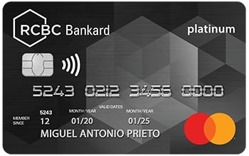RCBC Black Card Platinum Mastercard