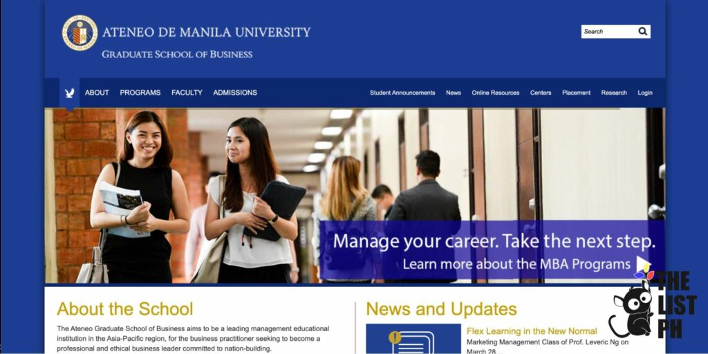 Ateneo Graduate School of Business Homepage