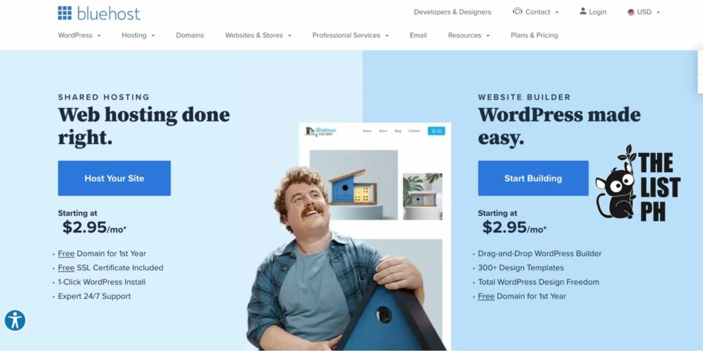 Bluehost Homepage