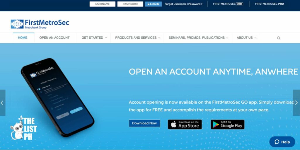 First Metro Securities Homepage
