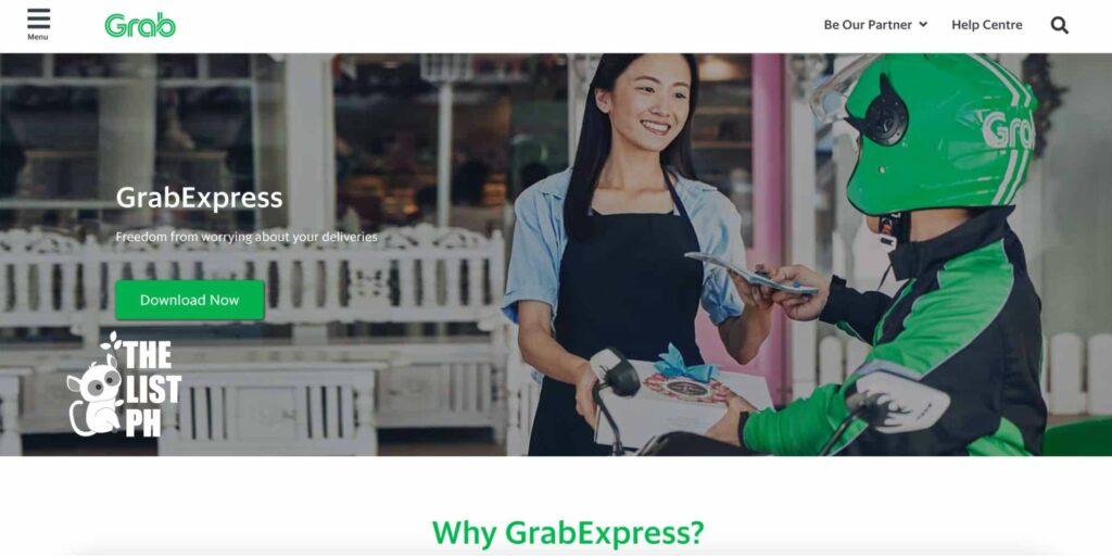 Grab Express Homepage