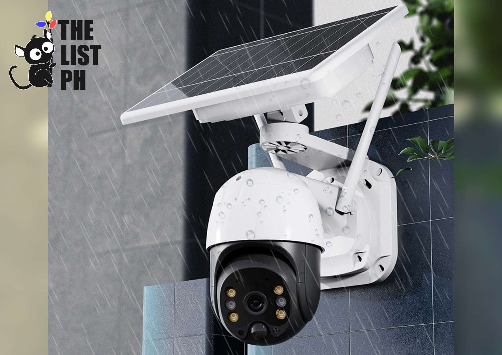 Hamrol 1080P Wireless Solar Powered IP Camera