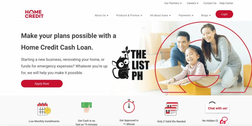 Home Credit Homepage