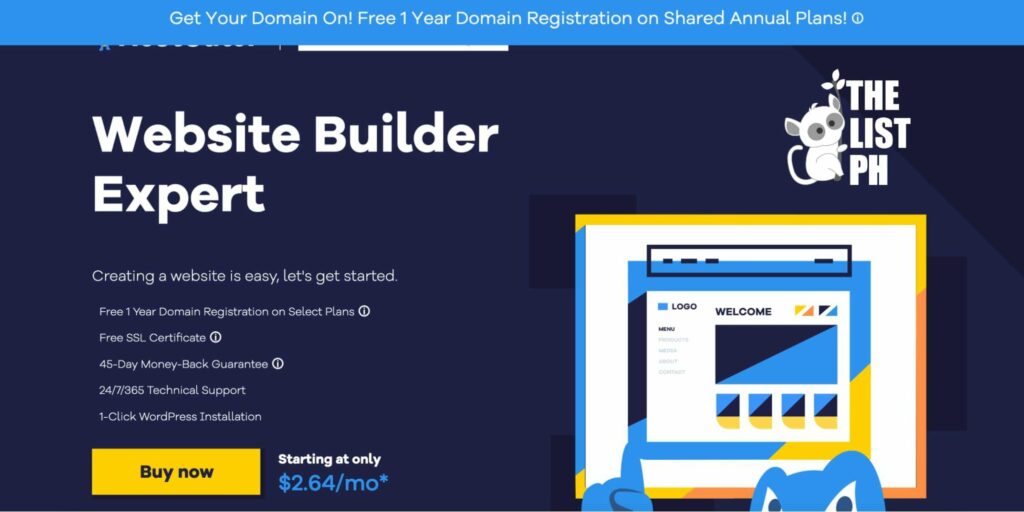 HostGator Homepage