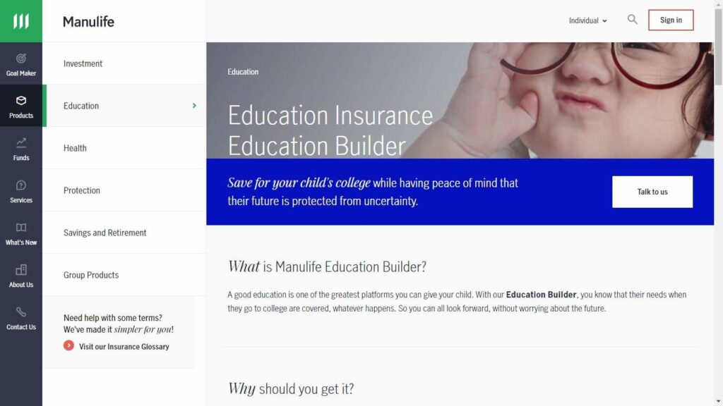 Manulife Education Builder