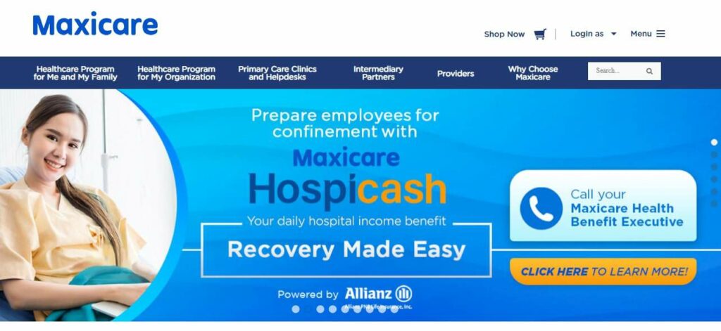 Maxicare Homepage