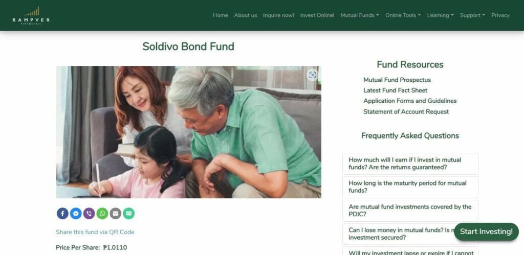 Soldivo Bond Fund, Inc. Homepage