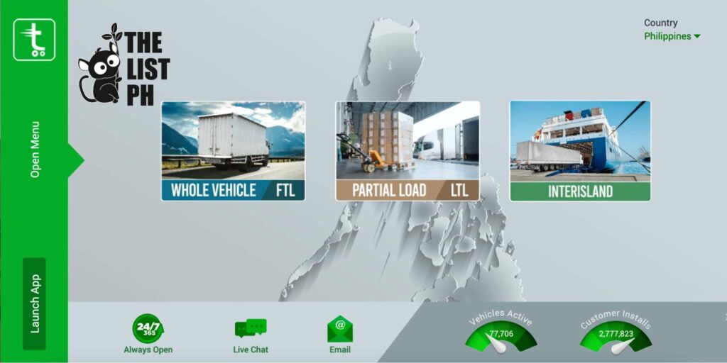 Transportify Homepage