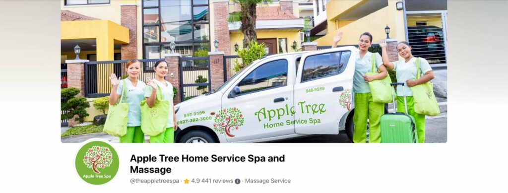 Apple Tree Home Service Spa and Massage Homepage