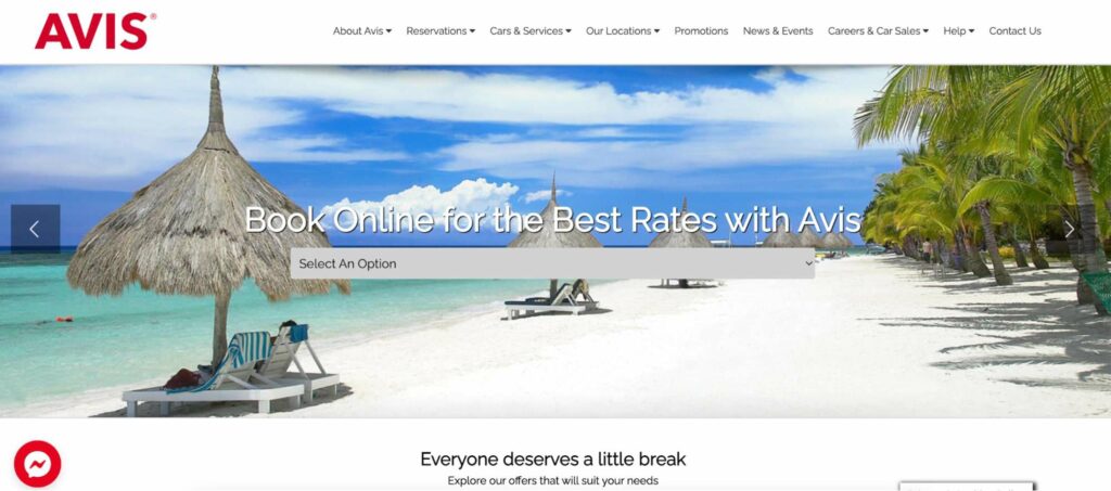 Avis Homepage