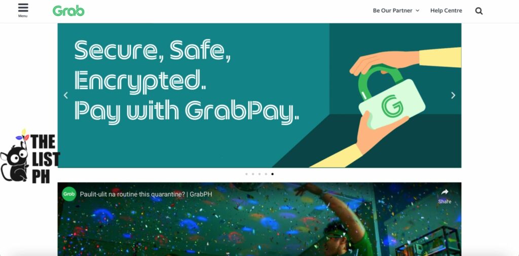 GrabPay Homepage