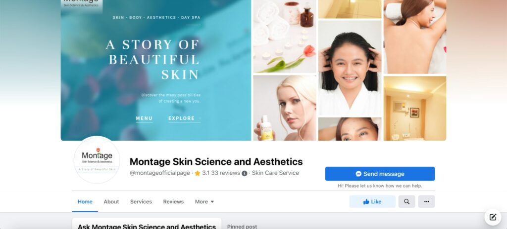 Montage Skin Science & Aesthetics Homepage