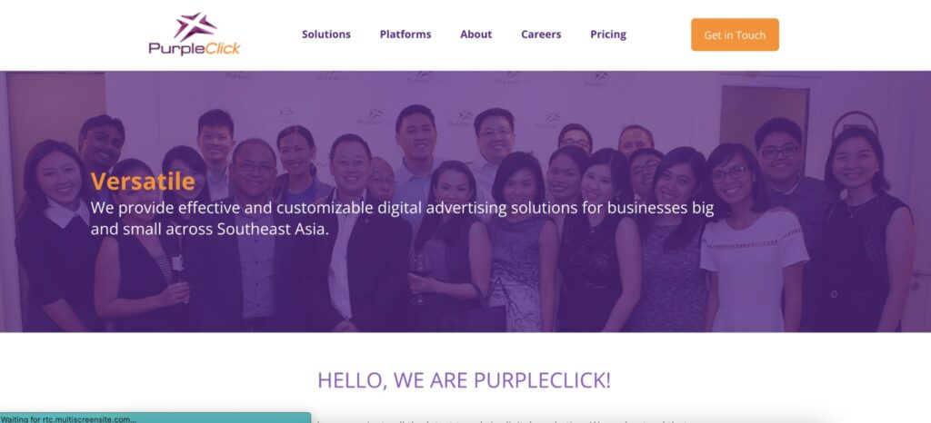 PurpleClick Homepage