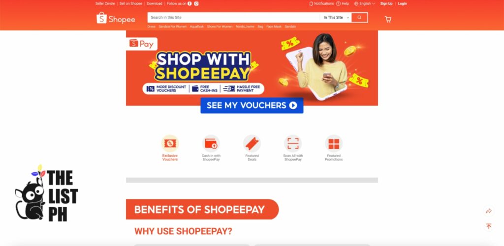 ShopeePay Homepage