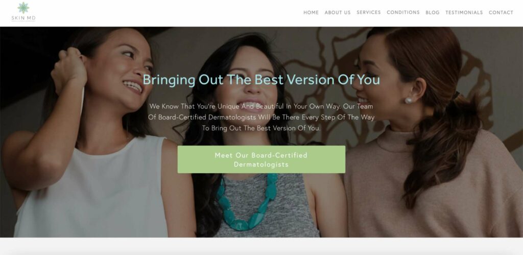 Skin MD Homepage