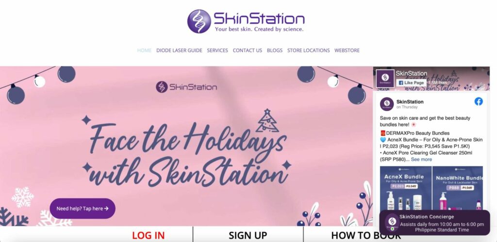 Skin Station Homepage
