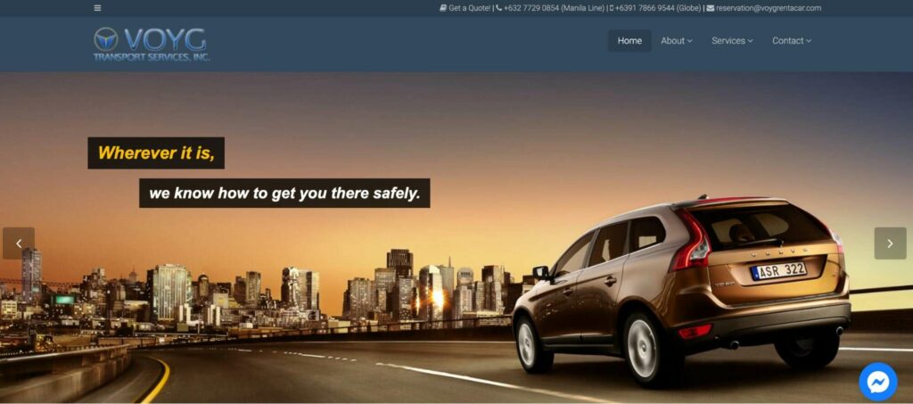 Voyg Transport Services, Inc. Homepage
