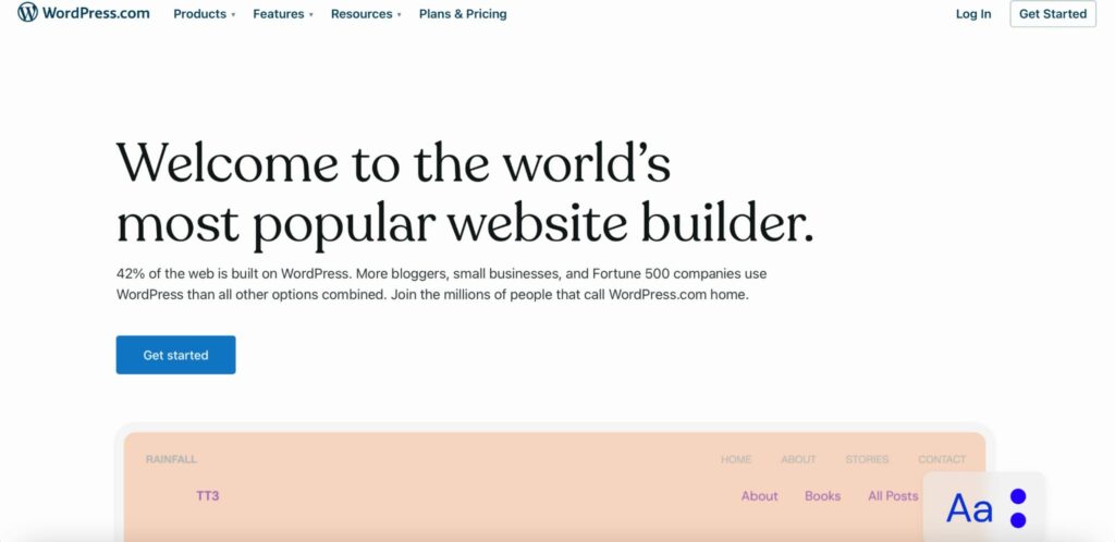 Wordpress Homepage