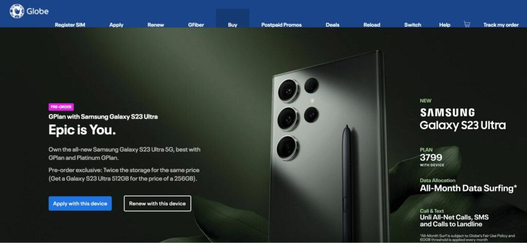 Globe Homepage