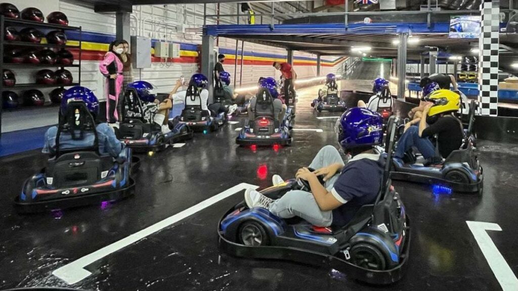Go kart racing at EKartraceway