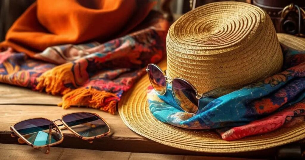 Sun hat and shades