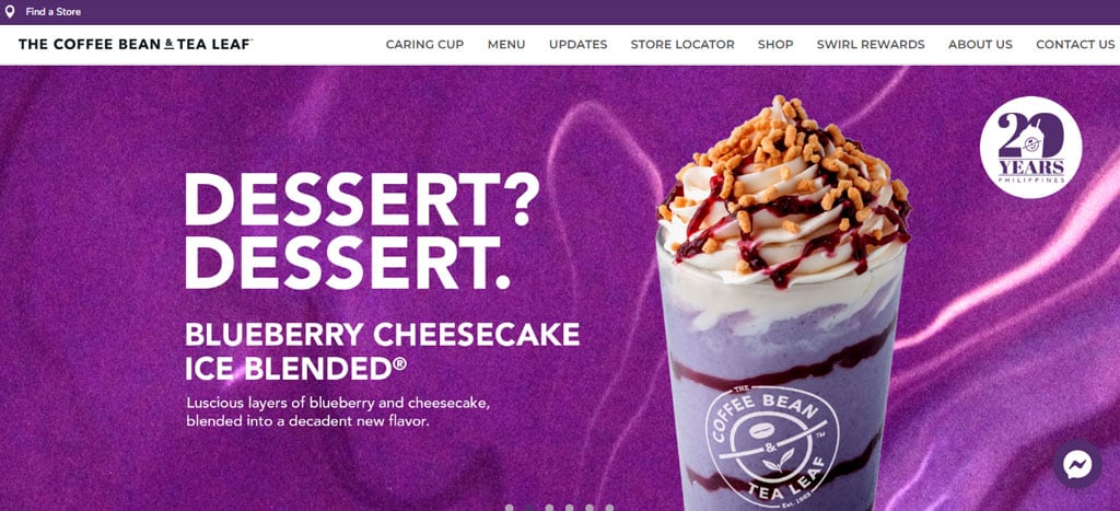 The Coffee Bean & Tea Leaf Homepage