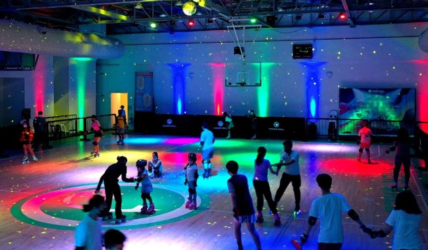 Try roller skating at Roller Disco Fisher Mall
