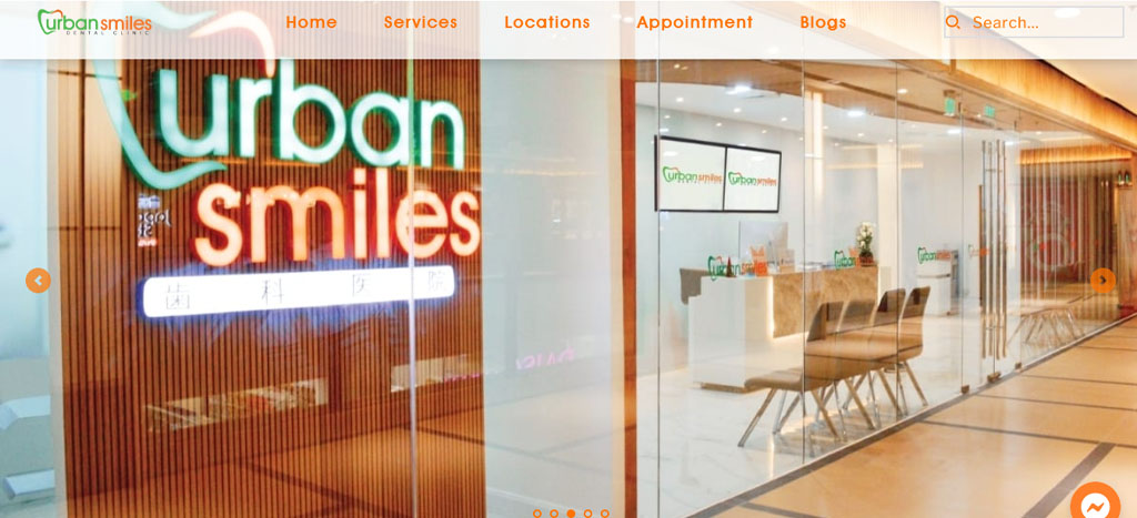 Urban Smiles Dental Clinic Homepage