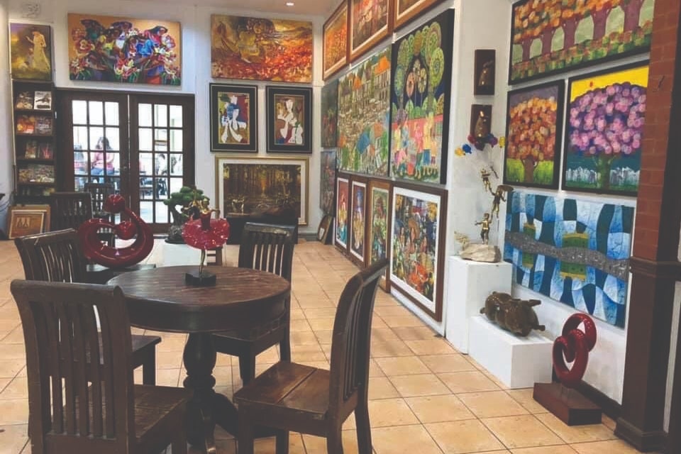 Appreciate art and coffee at Art Circle Cafe