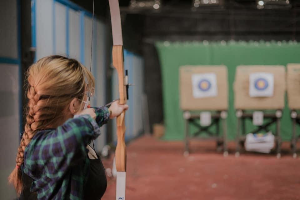 Shoot arrows at the DMZ Archery Range