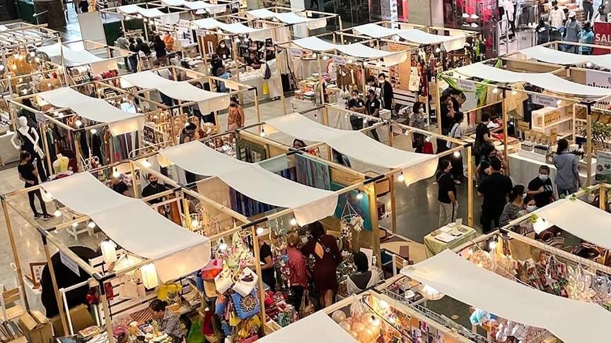 Shop at the bazaar at Festival Mall