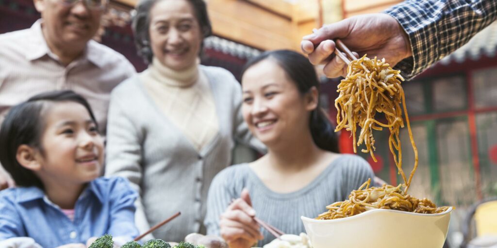 Serve pancit at celebrations, especially during birthdays